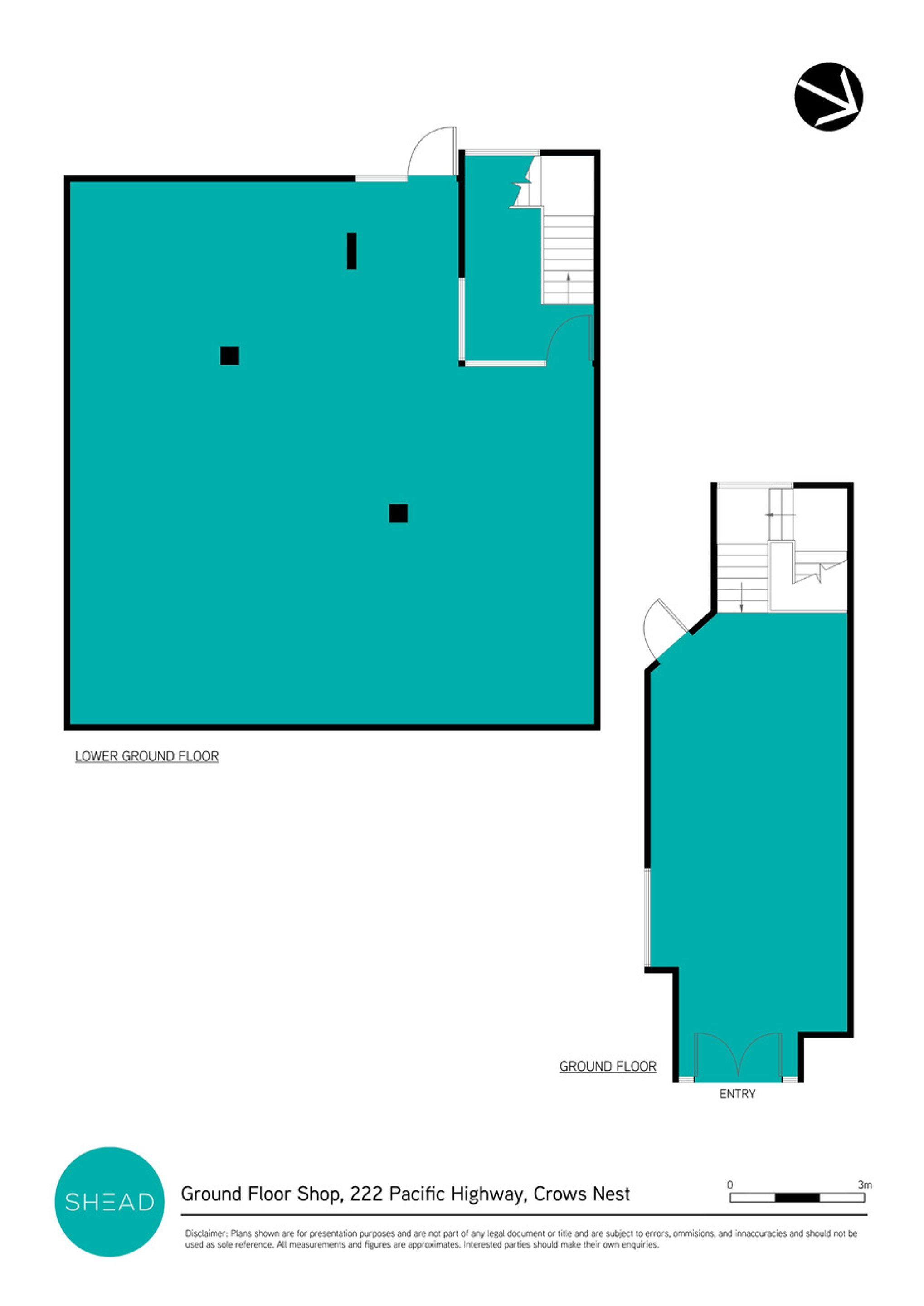 GF Shop/222 Pacific Highway, Crows Nest For Lease by Shead Property - image 1